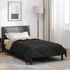 vidaXL Duvet d'&eacute;t&eacute; simple Noir et Taupe 200 x 140 cm Microfibre