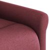 vidaXL Fauteuil inclinable Rouge bordeaux Tissu