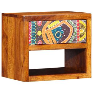 vidaXL Cabinet de chevet Marron 40 x 35 x 35 cm Bois d'Acacia Massif