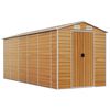 vidaXL Abri de jardin marron clair 191x470x198 cm acier galvanis&eacute;