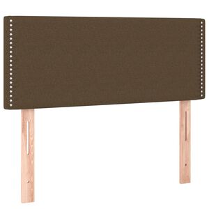 vidaXL T&ecirc;te de lit Marron Fonc&eacute; 100x5x78/88 cm Tissu