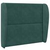 vidaXL Oreille de t&ecirc;te de lit Vert 80 x 23 x 6 cm Velours