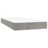 vidaXL Matelas &agrave; ressorts ensach&eacute;s 90 x 210 cm Gris clair