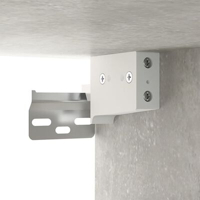 vidaXL Ensemble de meubles TV 2 pcs gris béton bois d'ingénierie