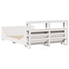 vidaXL Cadre de lit sans matelas blanc 160x200 cm bois de pin massif