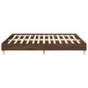 vidaXL Cadre de lit sans matelas ch&ecirc;ne marron 160x200 cm