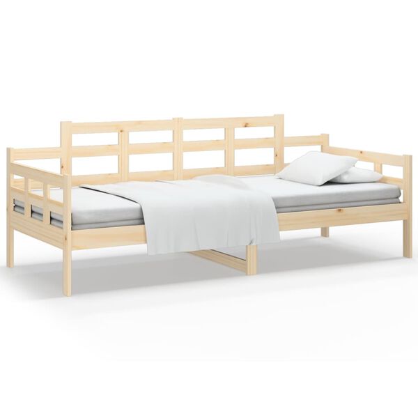 vidaXL Lit de jour sans matelas bois de pin massif 90x200 cm
