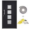 vidaXL Porte d'entr&eacute;e Anthracite 108x208 cm