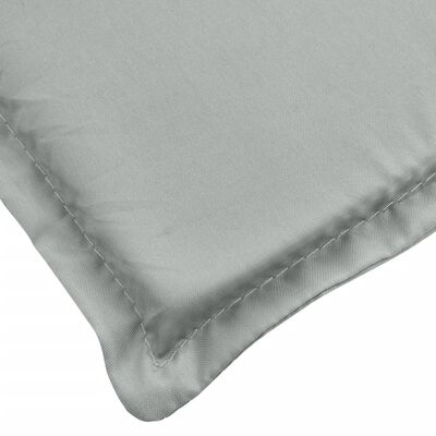 vidaXL Coussin de chaise longue gris clair mélangé 200x50x4 cm tissu