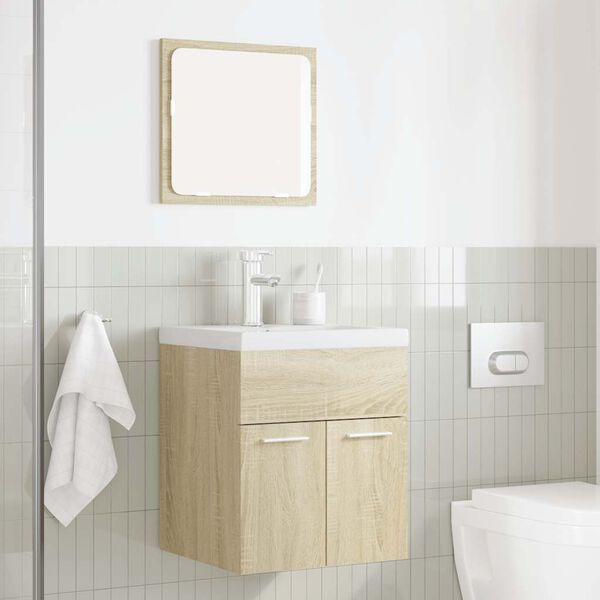 vidaXL Ensemble de meubles de salle de bain 2 pcs chêne sonoma