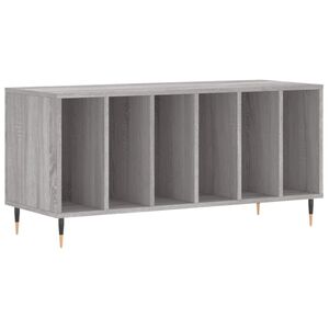 vidaXL Armoire &agrave; disques sonoma gris 100x38x48 cm bois d'ing&eacute;nierie