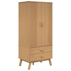 vidaXL Garde-robe OLDEN marron 76,5x53x172 cm bois massif de pin