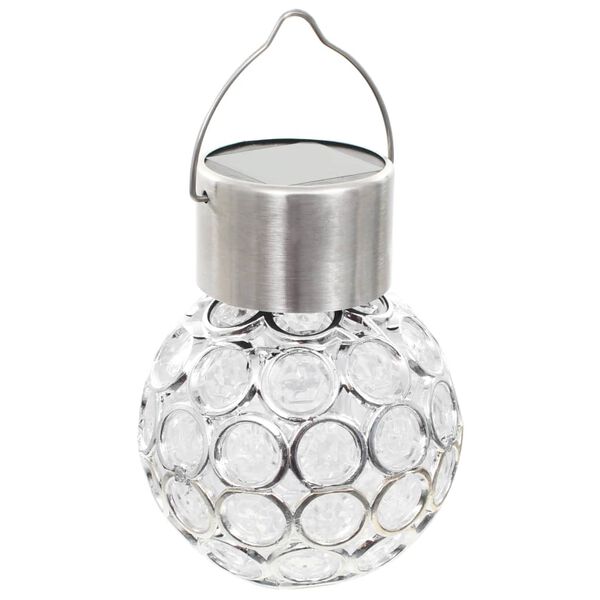 vidaXL Lampe solaire suspendue 8 pcs lumières LED RGB