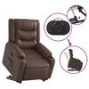 vidaXL Fauteuil inclinable &eacute;lectrique marron similicuir