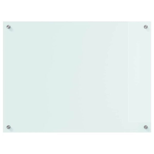 vidaXL Protection de cuisine Blanc 80 x 60 cm verre trempé