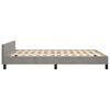 vidaXL Cadre de lit sans matelas gris clair 140x190 cm velours