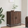 vidaXL Buffet ch&ecirc;ne marron 68x35x76 cm bois d'ing&eacute;nierie et m&eacute;tal