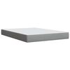 vidaXL Sommier &agrave; lattes de lit avec matelas Gris clair 140x190cm Tissu