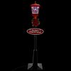 vidaXL Lampadaire de No&euml;l avec P&egrave;re No&euml;l 180 cm LED
