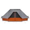 vidaXL Tente Tipi familiale Tipi Gris et orange 680 x 430 x 270 cm