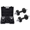 vidaXL Ensemble d'halt&egrave;res 19 pcs 15 kg Fonte