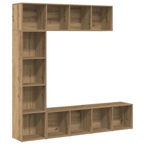 vidaXL Biblioth&egrave;ques 3 pcs ch&ecirc;ne artisanal bois d'ing&eacute;nierie