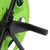 vidaXL Chariot enrouleur vert avec tuyau de 50 m PVC