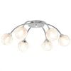 vidaXL Plafonnier avec 6 ampoules LED G9 240 W
