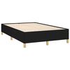 vidaXL Sommier &agrave; lattes de lit matelas et LED noir 120x190 cm tissu