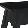vidaXL Table console noir 110x30x75 cm bois massif d'acajou