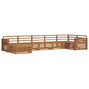 vidaXL Ensemble de canap&eacute;s d'ext&eacute;rieur 7 pc Naturel