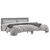 vidaXL Cadre de lit sans matelas sonoma gris 180x200 cm