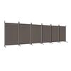 vidaXL Cloison de s&eacute;paration 6 panneaux Anthracite 520x180 cm Tissu