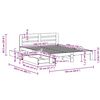 vidaXL Cadre de lit sans matelas cire marron 160x200cm bois pin massif