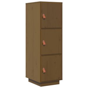 vidaXL Buffet haut Marron miel 34x40x108,5 cm Bois massif de pin