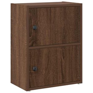 vidaXL Biblioth&egrave;que ch&ecirc;ne marron 40x24x52 cm bois d'ing&eacute;nierie