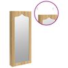 vidaXL Armoire &agrave; bijoux avec miroir murale 37,5x10x90 cm