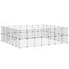 vidaXL Cage animaux de compagnie &agrave; 52 panneaux et porte Noir 35x35 cm