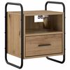 vidaXL Cabinet de chevet suspendu Ch&ecirc;ne artisanal 40 x 30 x 50 cm