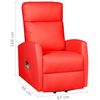 vidaXL Fauteuil de massage Rouge Similicuir