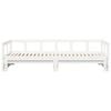 vidaXL Lit de jour sans matelas blanc 80x200 cm bois de pin massif