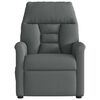 vidaXL Fauteuil inclinable en tissu gris foncé
