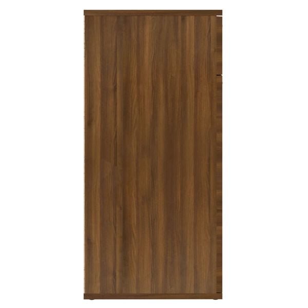 vidaXL Buffet Chêne marron 80x36x75 cm Bois d'ingénierie