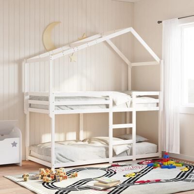 vidaXL Toit de lit pour enfants 203x80,5x142 cm bois de pin massif