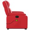vidaXL Fauteuil inclinable de massage Rouge Similicuir