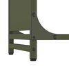 vidaXL Portant de bois chauffage vert olive 90x28x90 cm