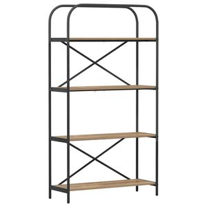 vidaXL &Eacute;tag&egrave;re 4 niveaux 80 x 30 x 146 cm Bois d'ing&eacute;nierie