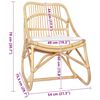 vidaXL Chaise en rotin Lin