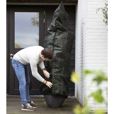 Capi Housse d'hivernage pour plantes 150x250 cm Imprimé vert et noir
