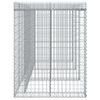vidaXL Mur de gabion pour poubelle 270x91x120 cm fer galvanis&eacute;